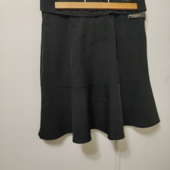 NWT Banana Republic Black Skater Skirt with Belt/Bow - Picture 4 of 5